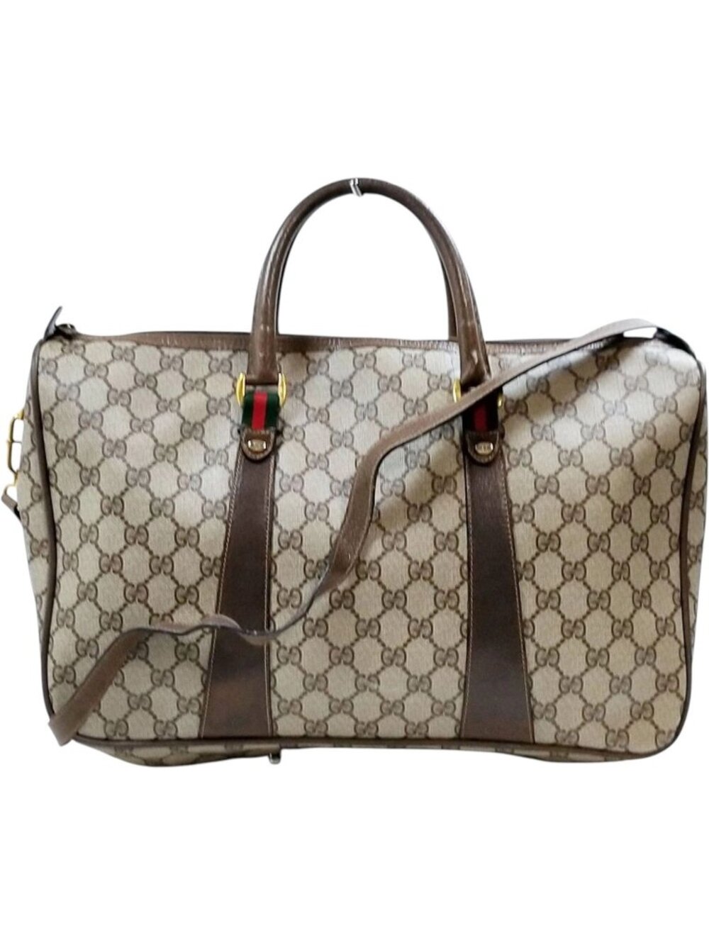 842339CQ (L5) Gucci Crossbody Bag Sherry Line Brown PVC